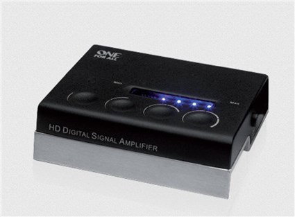 One For All SV9395-5G - Antenne intérieure TV numérique amplifiée Full HD avec filtre 5G, amplificateur externe et fixation murale